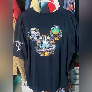 Navy Blue Walt Disney World 50th Anniversary T-Shirt